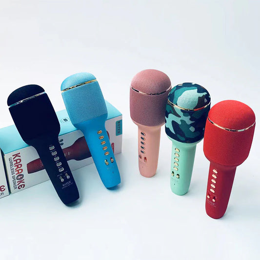 Compact Wireless Audio System with Built-In Mic for Home Use