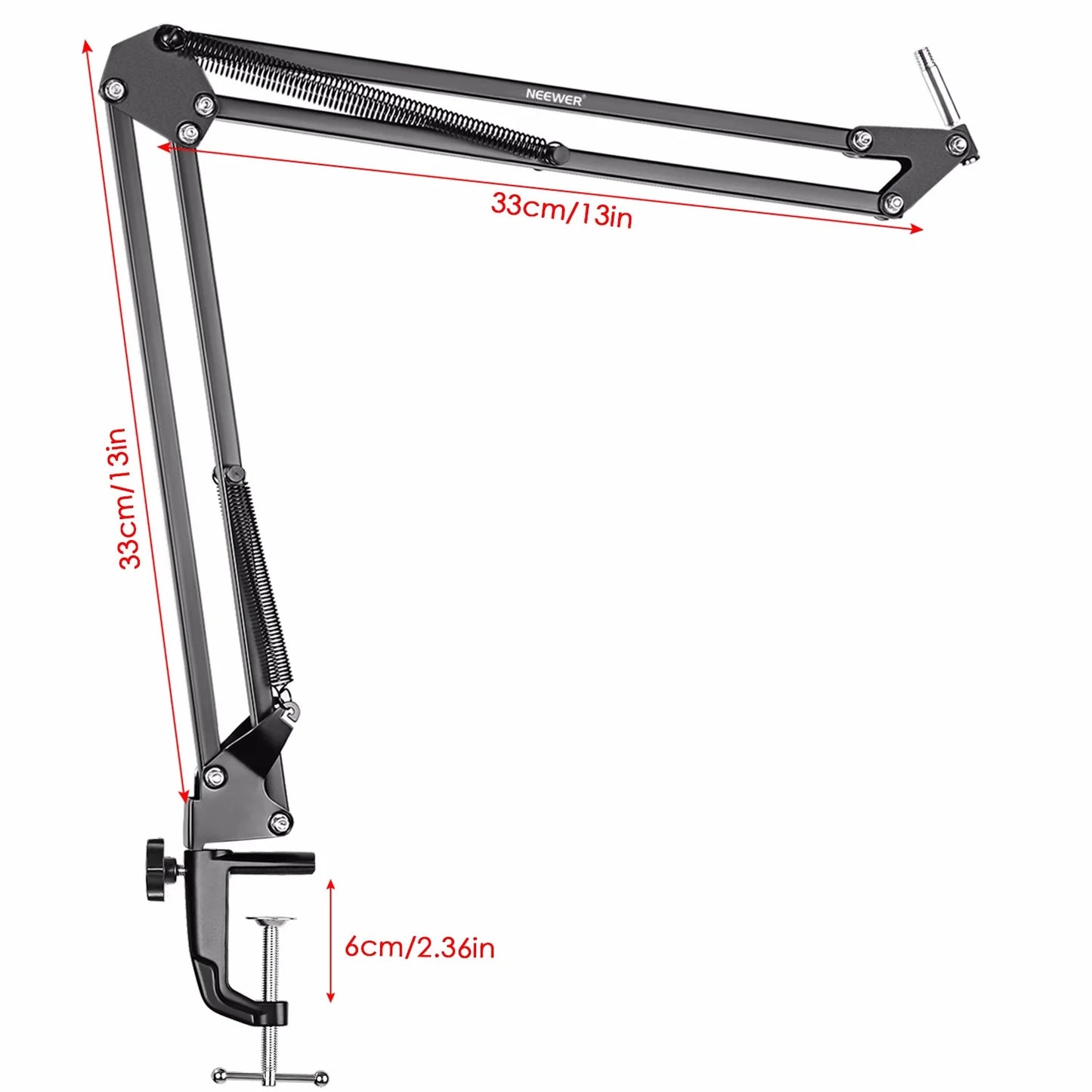 Neewer NW-7000 USB Premium Studio Condenser Mic with NW-35 Flexible Boom Stand, Shock Mount, and Desk Clamp Kit for Streaming and Audio Recording