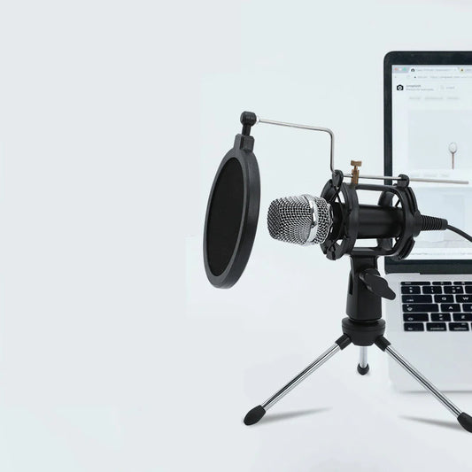 Compact Portable Device for Streaming with Adjustable Mic Holder Metal