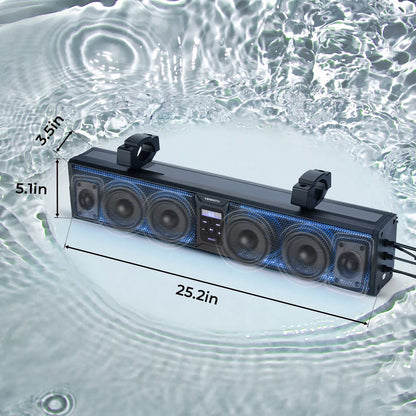 B0117-01801BK 26'' RGB ATV UTV Sound Bar Bluetooth Vehicle Speakers