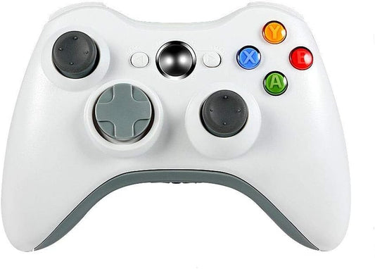 Wireless Controller for Xbox 360, Xbox 360 Joystick Wireless Game Controller for Microsoft Xbox & Slim 360 PC Windows 7,8,10 (White)