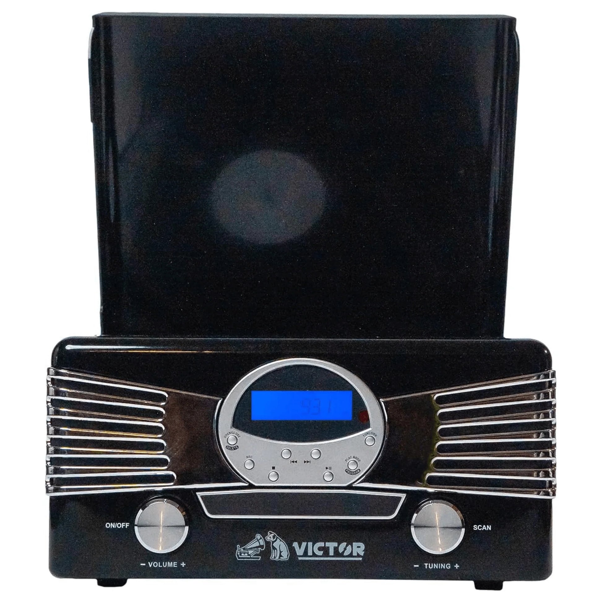 Victor Diner 7-In-1 Turntable Music Center with CD & MP3 Player and Bluetooth Function