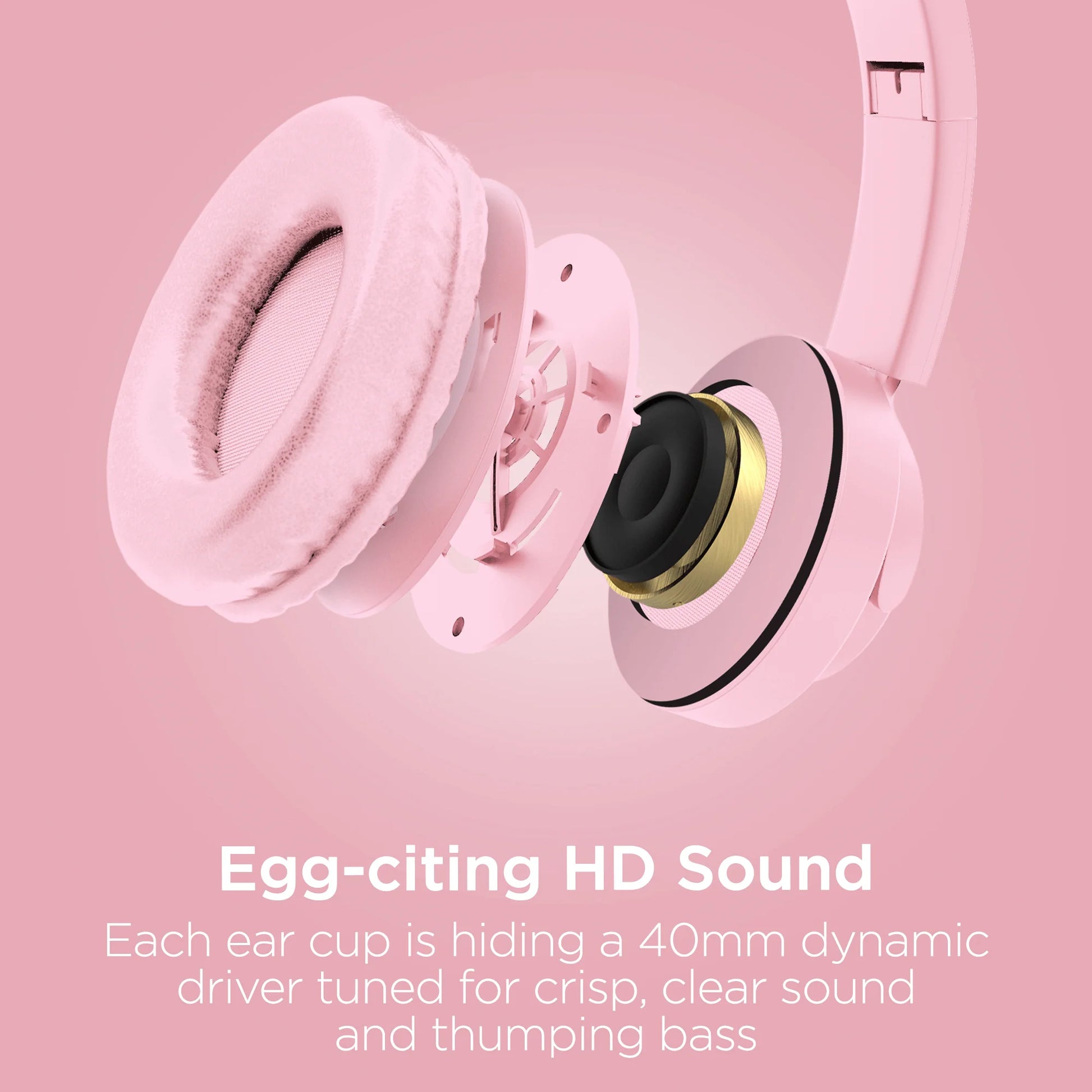 Hypergear Bunny Tracks Wireless Light-Up Headphones