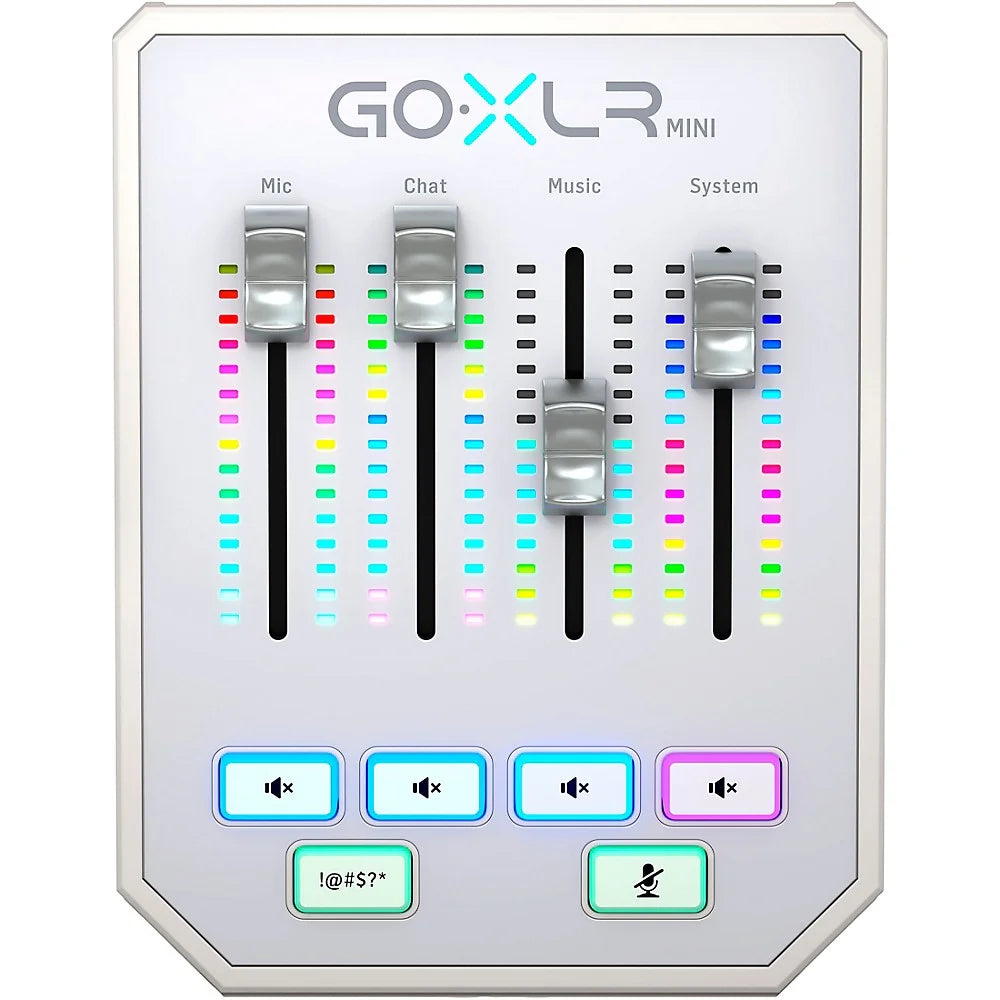 Goxlr Mini USB Streaming Mixer with Usb/Audio Interface - White