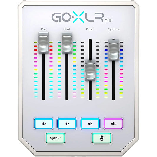 Goxlr Mini USB Streaming Mixer with Usb/Audio Interface - White