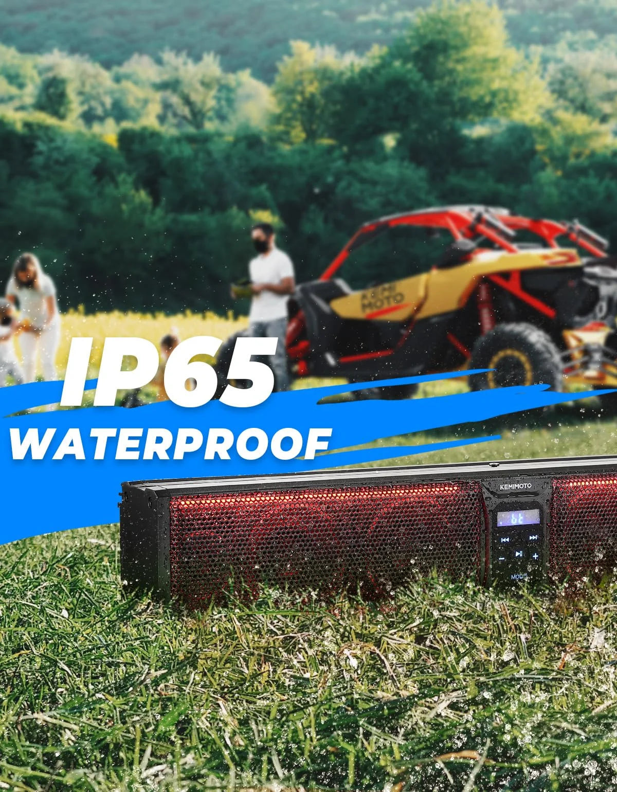 B0117-01801BK 26'' RGB ATV UTV Sound Bar Bluetooth Vehicle Speakers