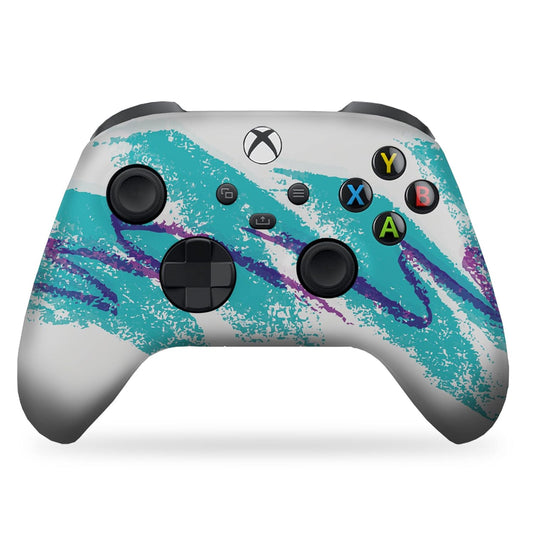 90'S Cup Custom X-Box Controller Wireless Compatible with X-Box One/Series X/S Proudly Customized in USA with Permanent HYDRO-DIP Printing(Not JUST a SKIN) (MODDED)