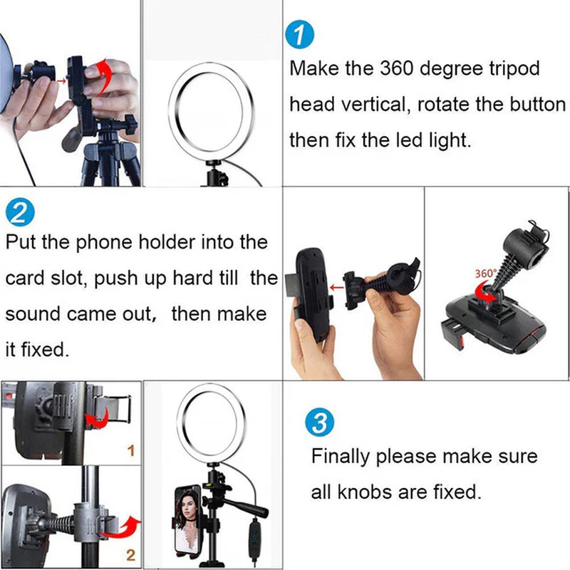Works with Iphone, Stand for Streaming Phone Illumination
