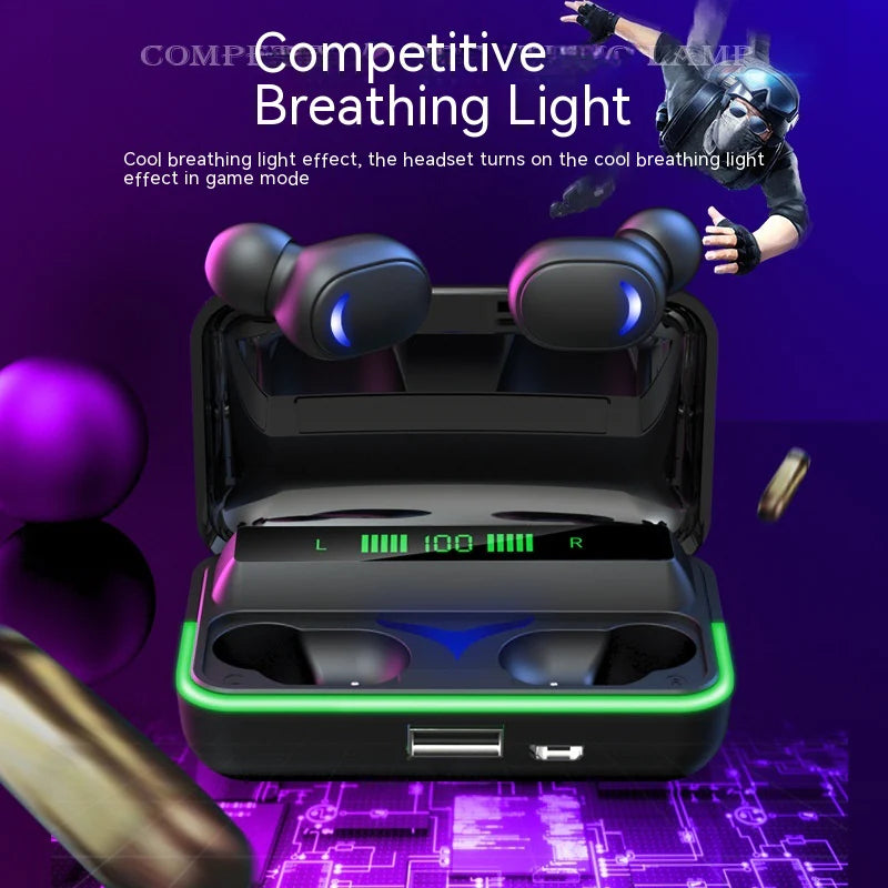 Wireless Gaming Headset with LED Lights Bluetooth
